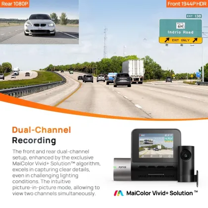 70mai A510 Dual Channel Dash Cam - image 3