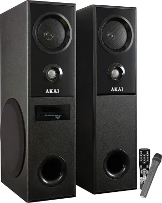 Akai HA-TS70 70W Mini Twin Bluetooth Tower Speaker - image 2