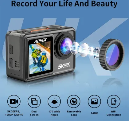 Ausek 5K Sports and Action Camera - image 3