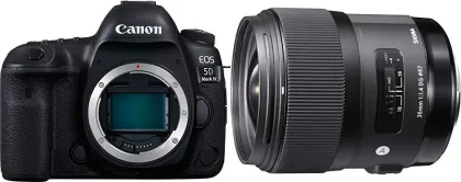 Canon EOS 5D Mark IV 30.4MP DSLR Camera Body Only with Sigma 35mm F/1.4 DG HSM Art Lens - image 2