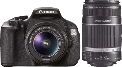 Canon EOS 600D SLR (Kit III EF-S 18-55mm IS II & EF-S 55-250mm IS II) - image 8