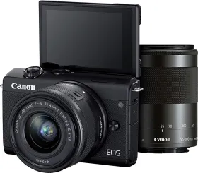 Canon EOS M200 Mirrorless Camera with EF-M15-45mm and EF-M55-200mm STM Lens - image 1