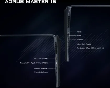 Gigabyte Aorus Master 16 BYHC5INE65SH Gaming Laptop (Intel Core Ultra 9 275HX/ 32GB/ 2TB SSD/ Win11/ 16GB Graph) - image 6