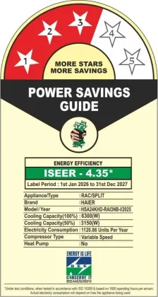 Haier HSA24KHD-RAI3NB-I 2 Ton 3 Star Inverter Split AC - image 6