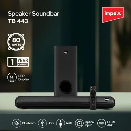 Impex TB 443 80W Soundbar with Subwoofer - image 3