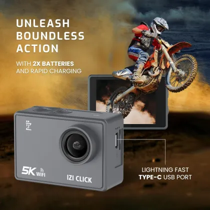 IZI Click Plus 50MP Sports and Action Camera - image 5