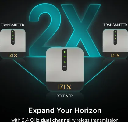 IZI X Dual Channel Wireless Microphone - image 3