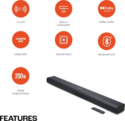 JBL Cinema SB510 200W Wireless Soundbar - image 3