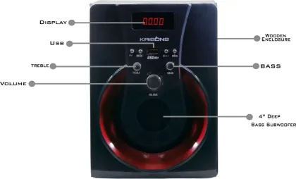 Krisons Redblast 5.1 Channel Bluetooth Home Theatre - image 3