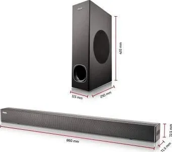 MarQ FS62LS 2.1 Channel 80 W Bluetooth Soundbar - image 3