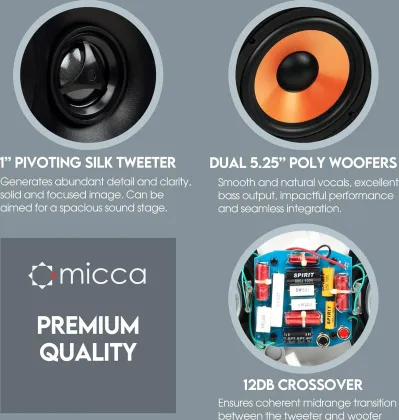 Micca M-CS Center Channel Speaker - image 3