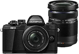 Olympus EM10 Mark II Camera Twin Lens Kit with 14-42 mm& 40-150 mm - image 2