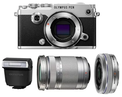 Olympus Pen-F Mirrorless Camera (ED 14-42mm & EZ & 40-150mm Lenses) - image 7