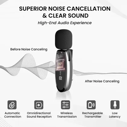 Portronics Vlogmate Omnidirectional Wireless Microphone - image 4