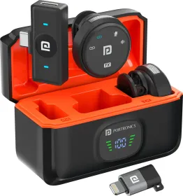 Portronics Vlogmate 3 Dual Wireless Collar Lapel Microphone - image 1
