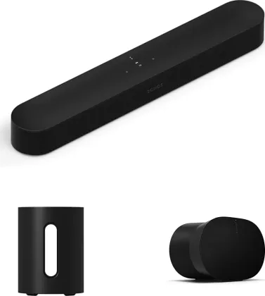 Sonos Beam Gen2 Soundbar with Sub Mini Subwoofer and Era 300 Speaker - image 2