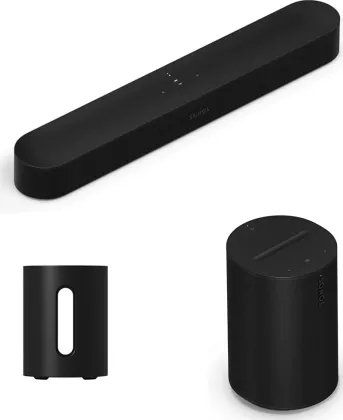 Sonos Beam Gen2 Soundbar with Sub Mini Subwoofer and Era 100 Speaker - image 2