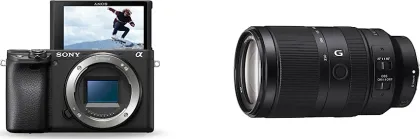 Sony Alpha ILCE-6400 24.2MP Mirrorless DSLR Camera with Sony E-Mount 70-350mm F/4.5 6.3 G OSS Lens - image 3