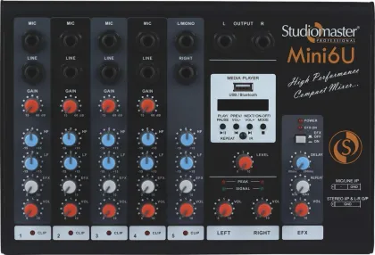 Studiomaster Mini 6U 5 Channel Digital Sound Mixer - image 2