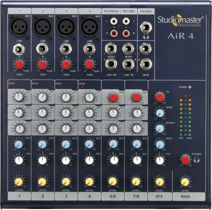 Studiomaster Professional Air 4 Digital Sound Mixer (4 Channel) - image 2
