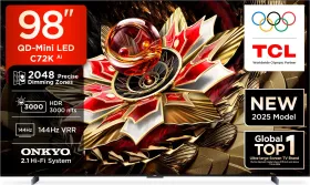 TCL C72K 98 inch Ultra HD 4K Smart Mini LED TV (98C72K)