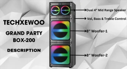 Techxewoo Party Box 200 300W Home Theatre System - image 5