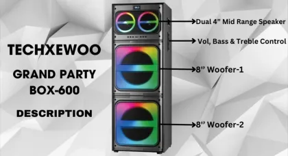 TECHXEWOO Party Box 600 300W Home Theater - image 5