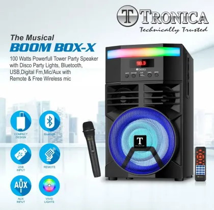 Tronica BOOMBOX X-100 100W Bluetooth Speaker - image 4