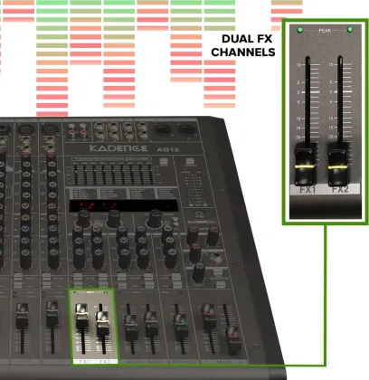 Xtreme Acoustics Kadence AG12 12 Channel Digital Sound Mixer - image 7
