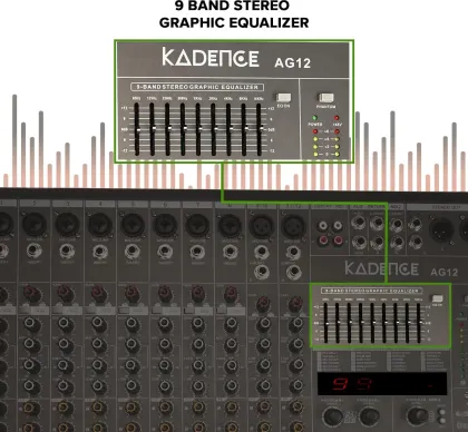 Xtreme Acoustics Kadence AG12 12 Channel Digital Sound Mixer - image 4