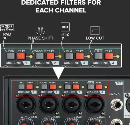 Xtreme Acoustics XAAM08 8 Channel Sound Mixer - image 6