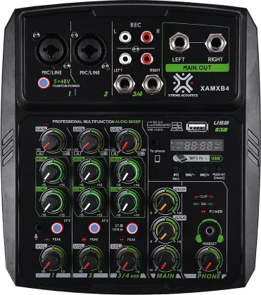 Xtreme Acoustics XAMXB4 4 Channel Analog Sound Mixer - image 2