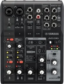 Yamaha AG06 MK2 Black 6-Channel Mixer - image 1