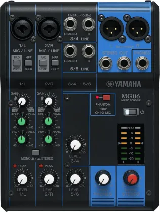 Yamaha MG06 6-Channel Analog Mixer - image 2