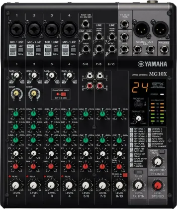 Yamaha MG10X 10 Channel Analog Mixer - image 2