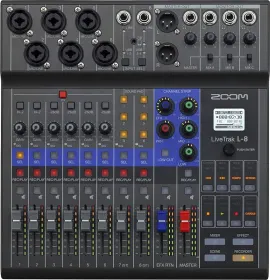 Zoom LiveTrak L-8 8 Channel Digital Mixer - image 1