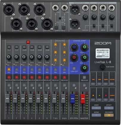 Zoom LiveTrak L-8 8 Channel Digital Mixer - image 2